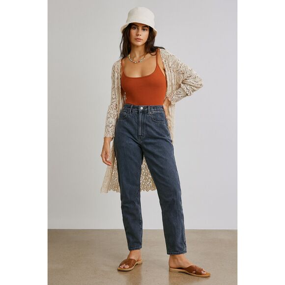 Free People We the Free Gray Straight Leg Jeans Pants  Women's Size 31 - Picture 1 of 13